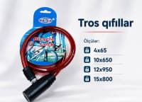 Tros qıfıl dəsti, müxtəlif ölçülərdə — şəkil 1