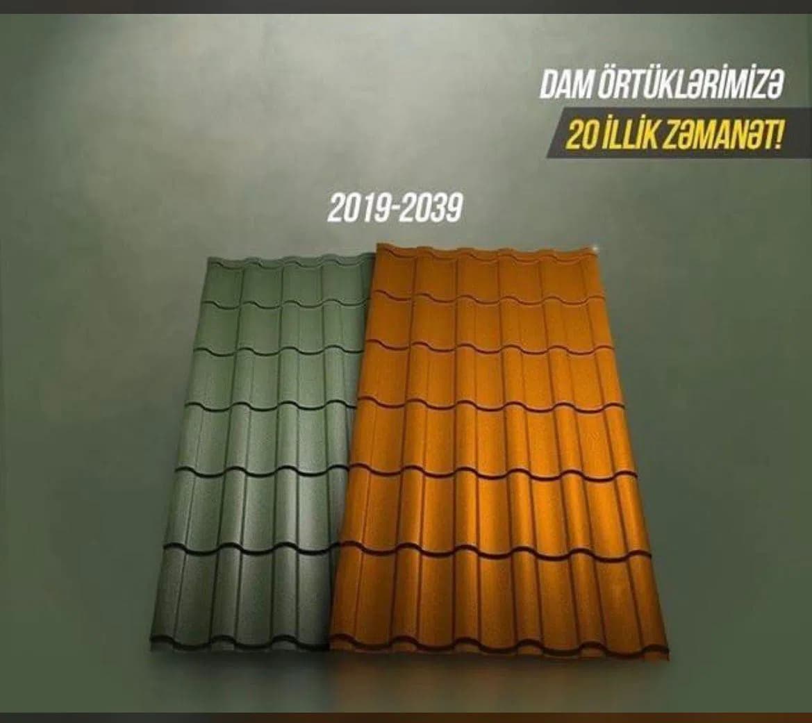Dam örtükləri metal çerepitsa