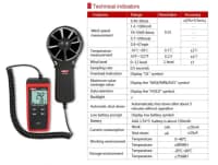 Anemometr UNI-T UT363S rəqəmsal — şəkil 4