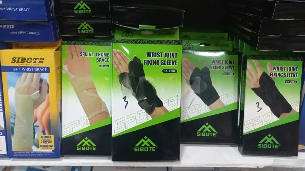 Bilək birgə sabitləşdirici qolu, bilək korseti