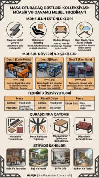 Masa və oturacaq dəstləri — şəkil 3