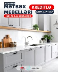 Membran mətbəx mebeli kreditlə — şəkil 1