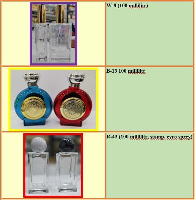 100 ml capacity perfume bottles - Tenderyard