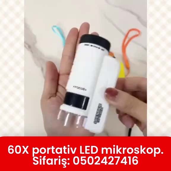 60X portativ LED mikroskop - Tenderyard