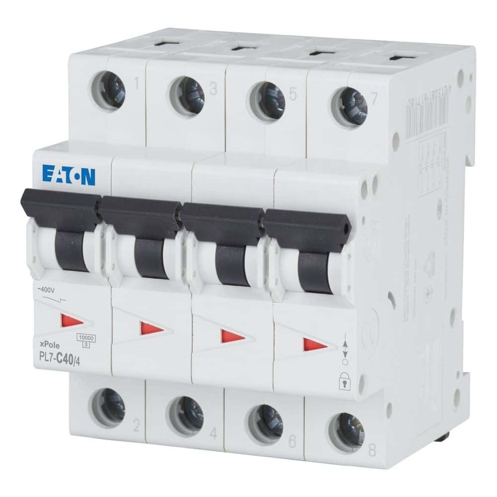 Автоматический выключатель Eaton PL7-C40/4 - Tenderyard