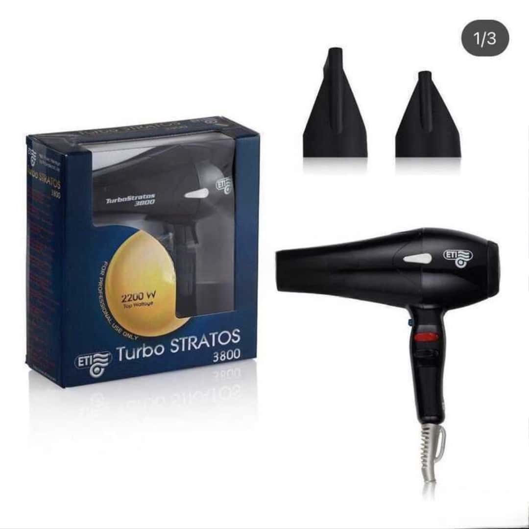 Hair dryer Black color, Metal - Tenderyard