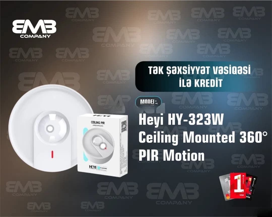Heyi HY-323W Tavan Tipli 360° PIR Hərəkət Sensoru