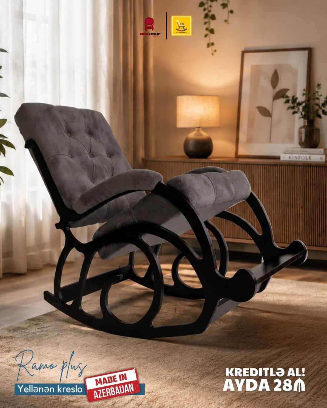 Armchair, Gray color - Tenderyard