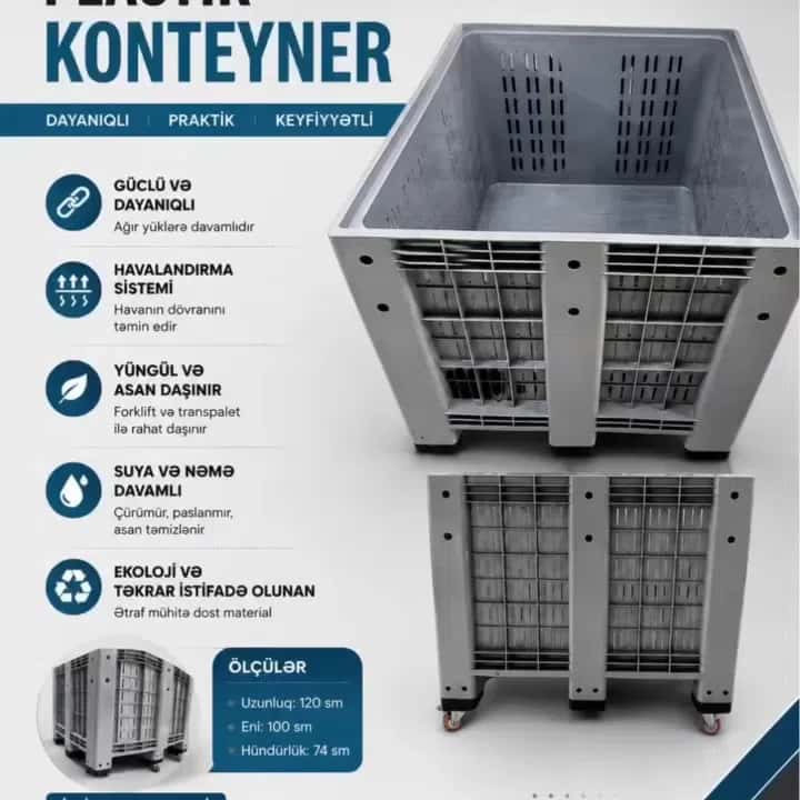 Large capacity plastic containers - Tenderyard