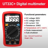 Multimetr UNI-T UT33C+ — şəkil 1