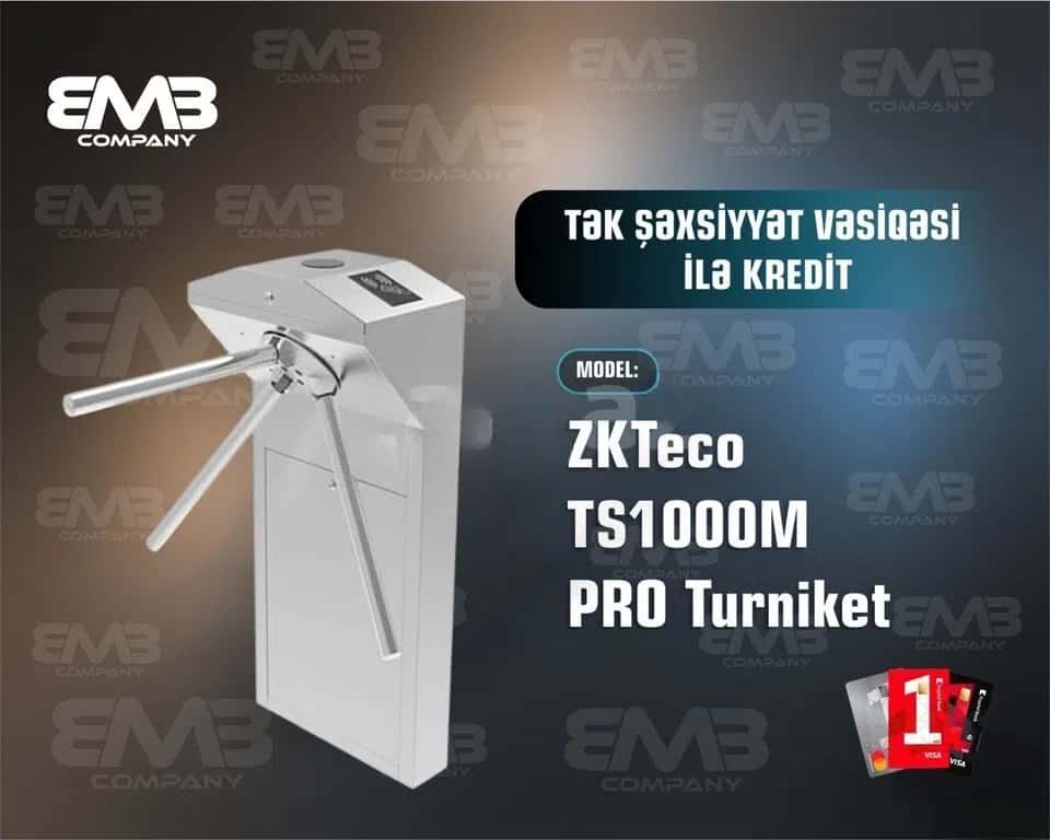 ZKTeco TS1000M Pro tripod turnstile - Tenderyard