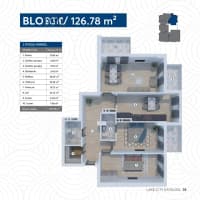 3 otaqlı mənzil 126.7 m² satılır — şəkil 2