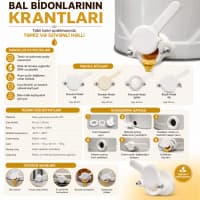 Bal bidonu üçün sızdırmaz axış krantı — şəkil 2