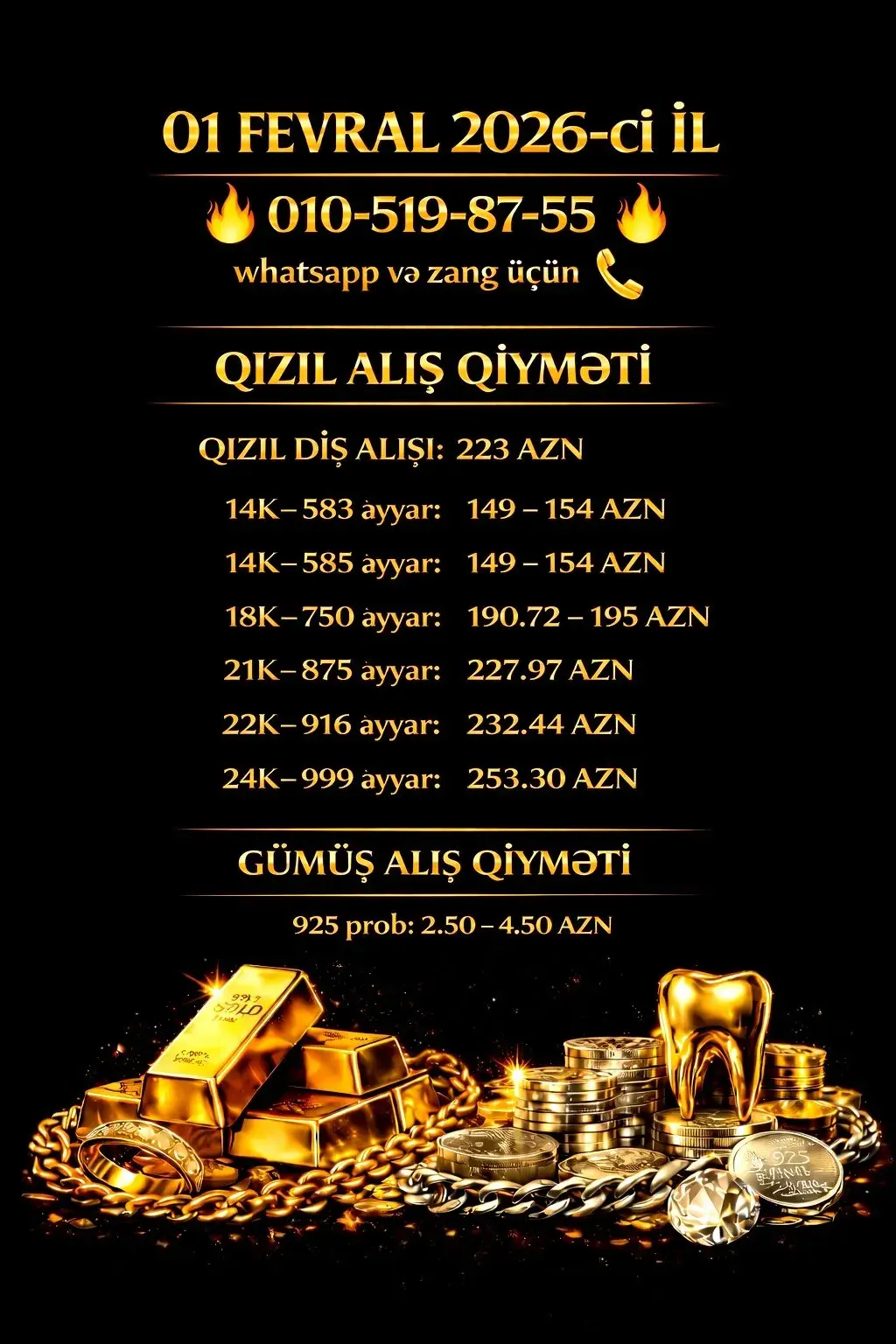 Qızıl və Gümüş alıram