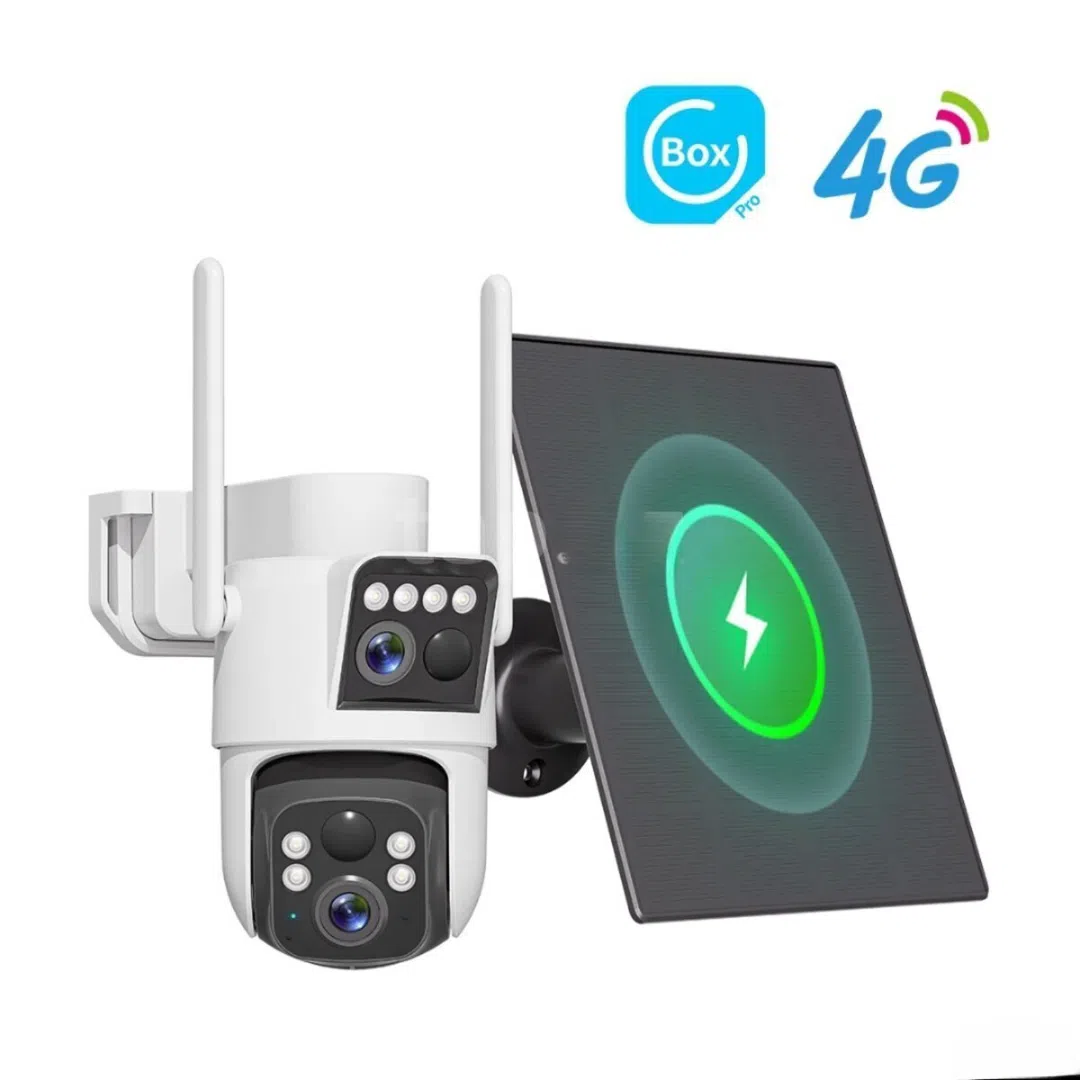 Günəş panelli 360° PTZ təhlükəsizlik kamerası