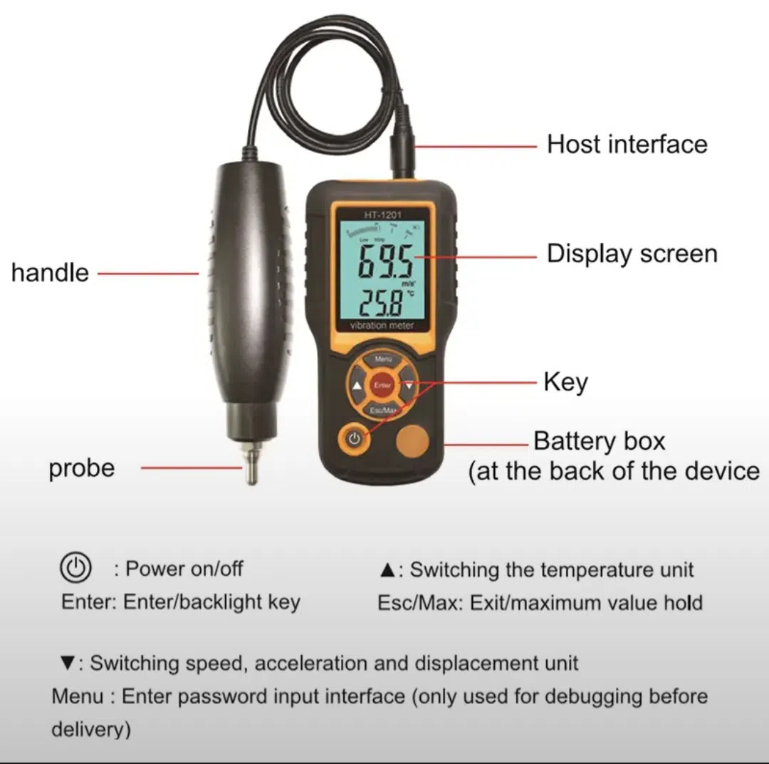 Vibrometr HTI HT-1201 — şəkil 3