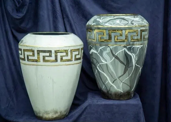 Fiberglass dibçəklər, yüngül və davamlı bitki qabları — şəkil 12