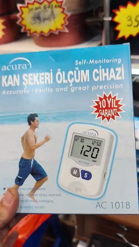 Qlükometr qan şəkəri ölçən tibbi diaqnostika cihazı — şəkil 6