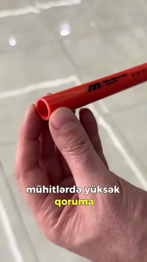 Mutlusan kabel qoruyucu borular, spiral və turuncu — şəkil 9