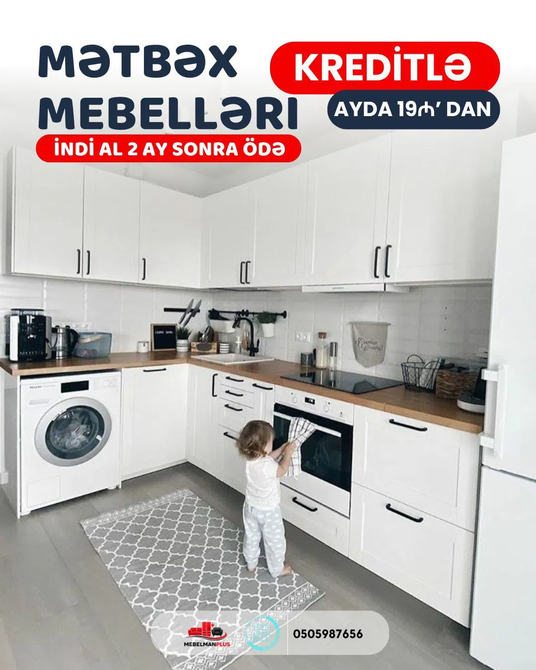 Mətbəx mebel dəsti Qarışıq rəng