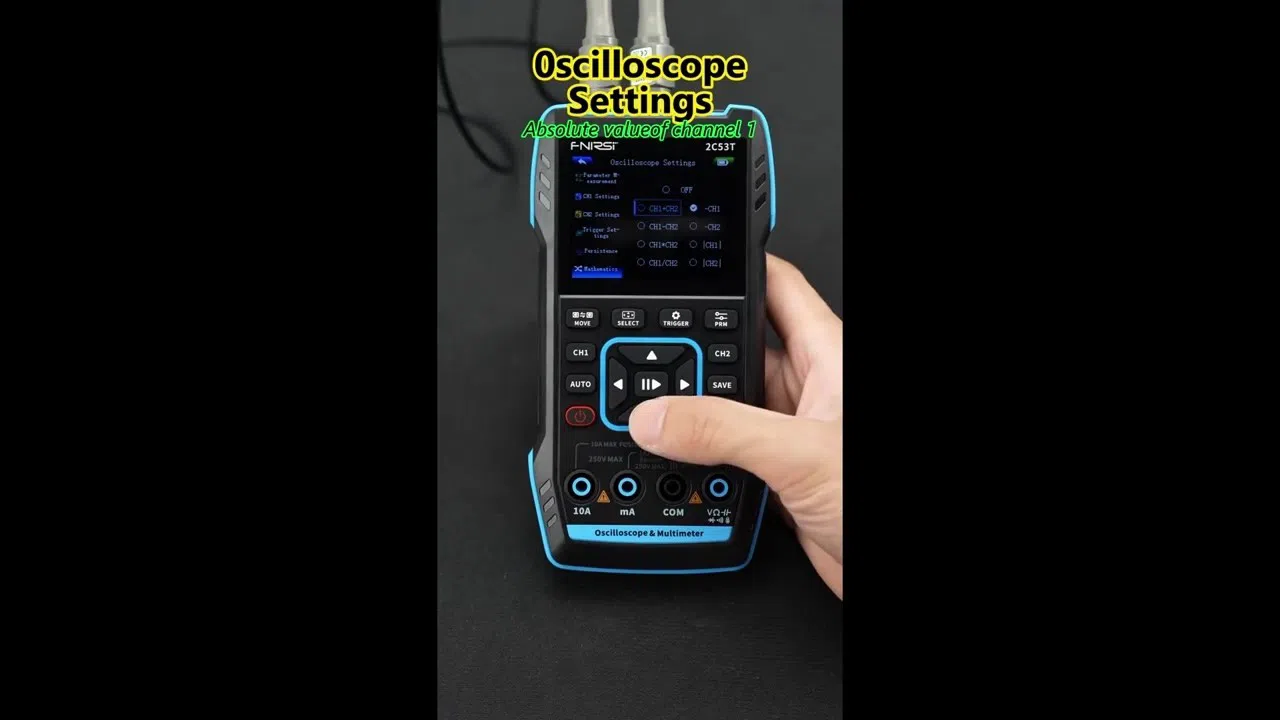 FNIRSI-2C53T Osiloskop, Multimetr və Siqnal Generator — şəkil 10