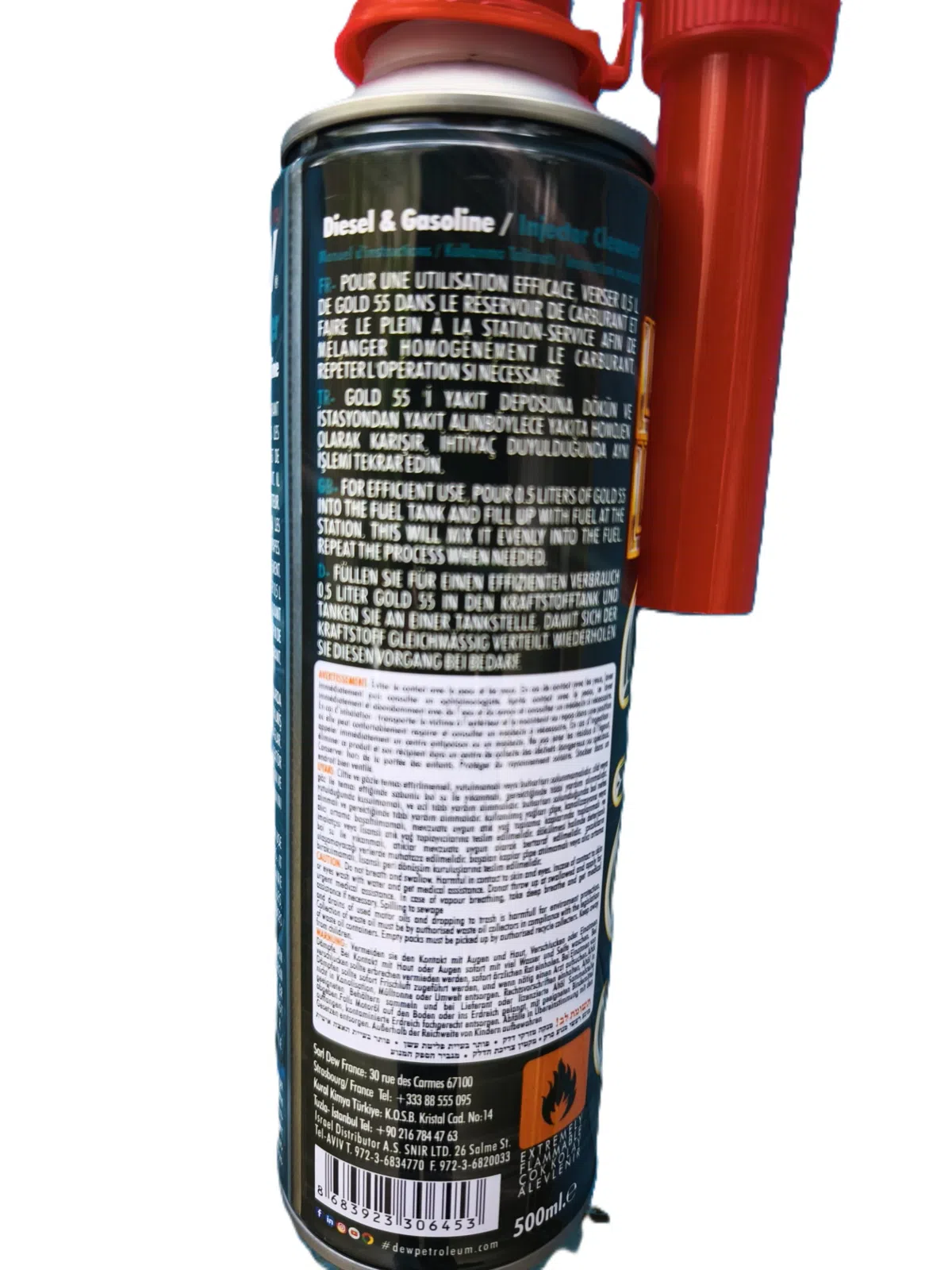 Dew Gold 55 Yanacaq Sistemi və İnjektor Təmizləyici 0.5L — şəkil 1