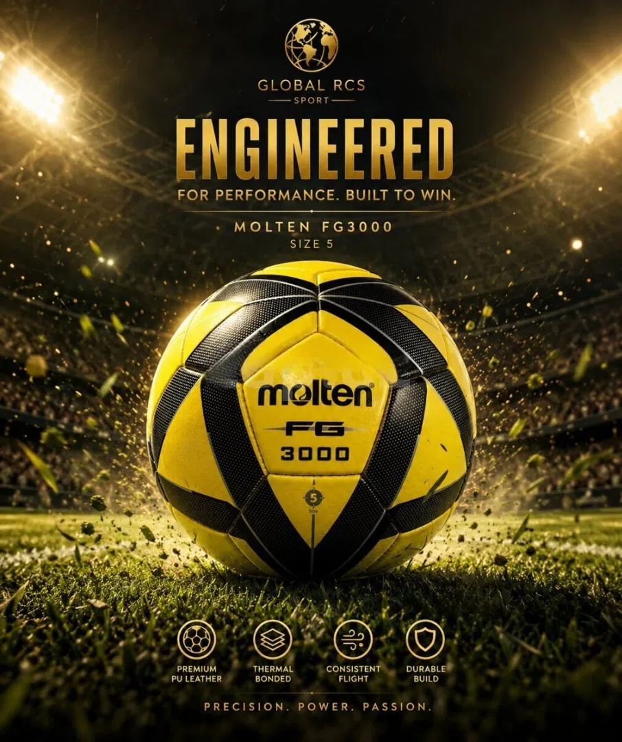 Molten FG 3000, Size 5, Yellow/Black Soccer Ball — şəkil 1