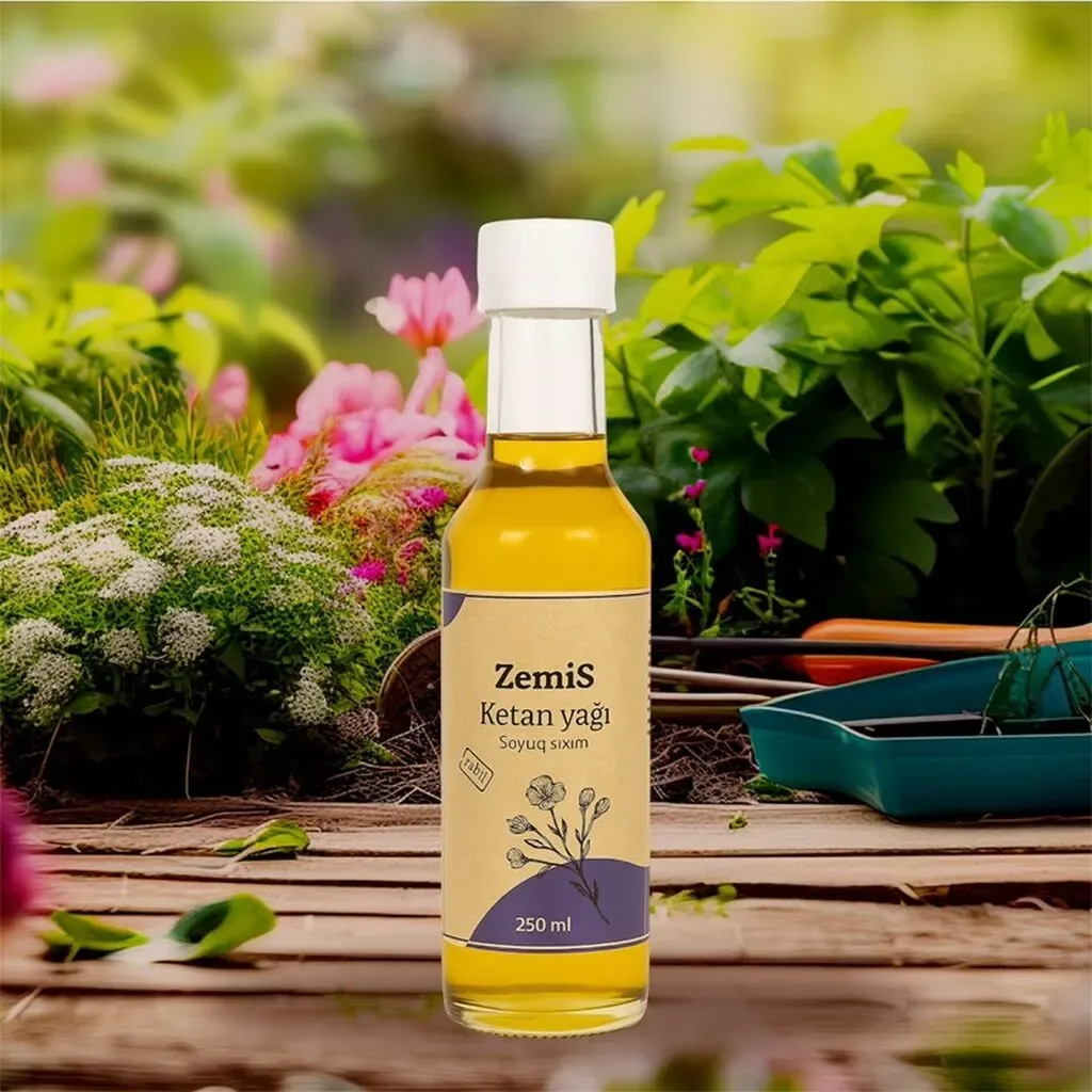 Zemis kətan yağı, soyuq sıxım, 250 ml