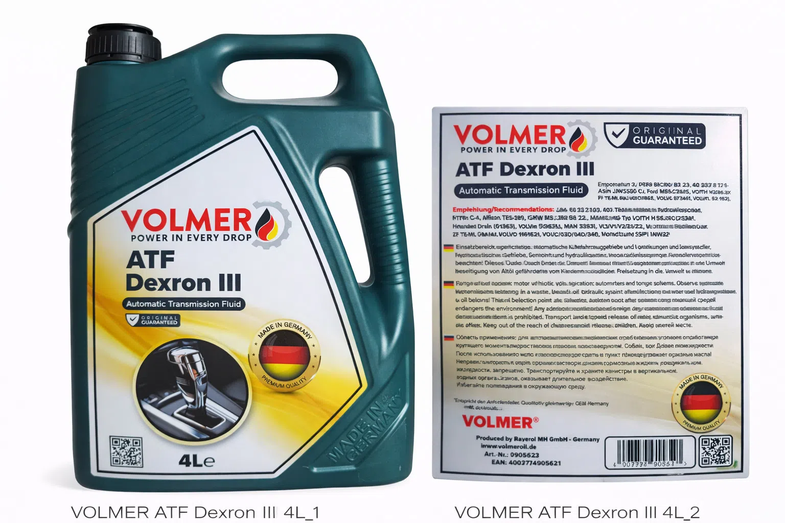 Volmer ATF Dexron III Avtomatik Transmissiya Yağı 4L