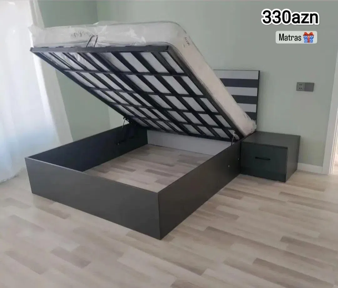 Laminate material bedroom set, Mixed color - Tenderyard