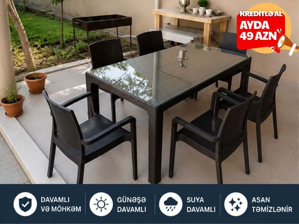 Masa-stul dəsti, Qara rəng — şəkil 2