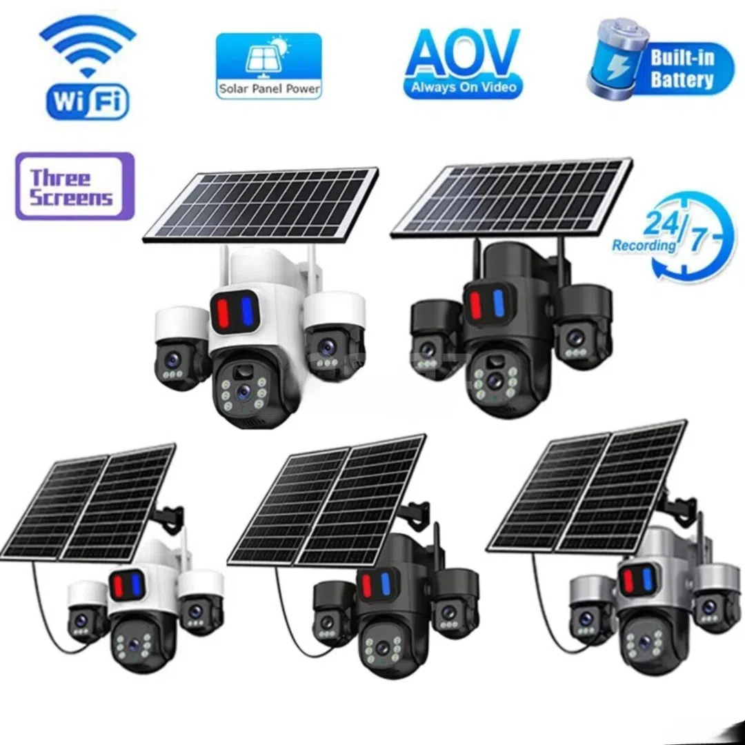 4G SIM kartlı solar 360° PTZ təhlükəsizlik kamerası — şəkil 1