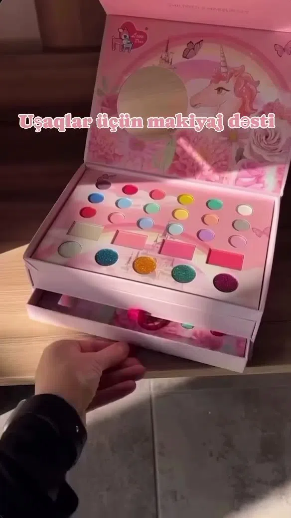 Uşaqlar üçün kosmetik oyuncaq makiyaj dəsti — şəkil 6
