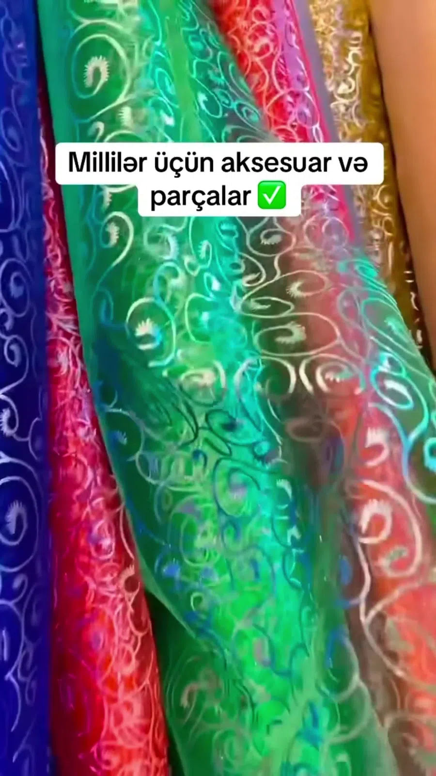 Milli geyim üçün parça və dekor materialları — şəkil 4