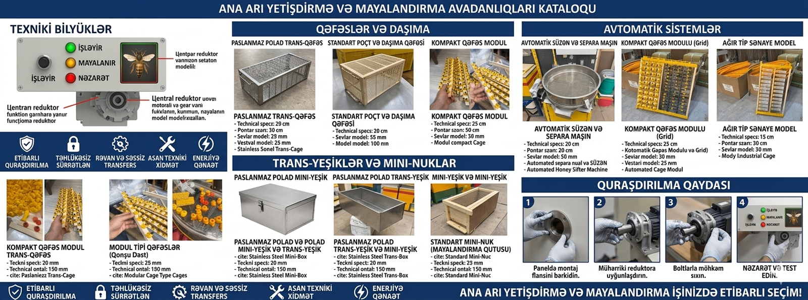 Ana arı yetişdirmə ləvazimatları və arıçılıq avadanlıqları — şəkil 2