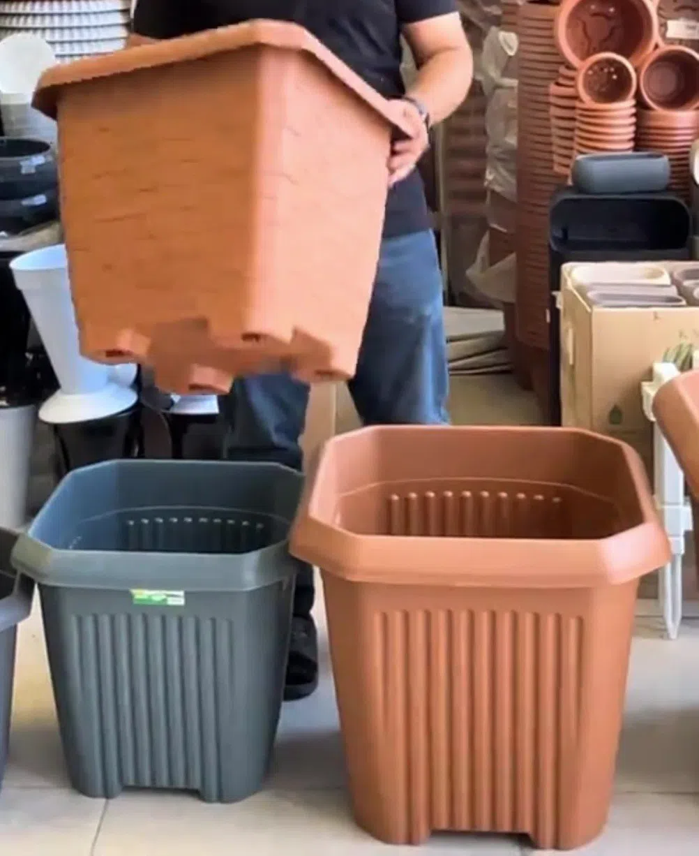 Plastik kvadrat dibçəklər — şəkil 5