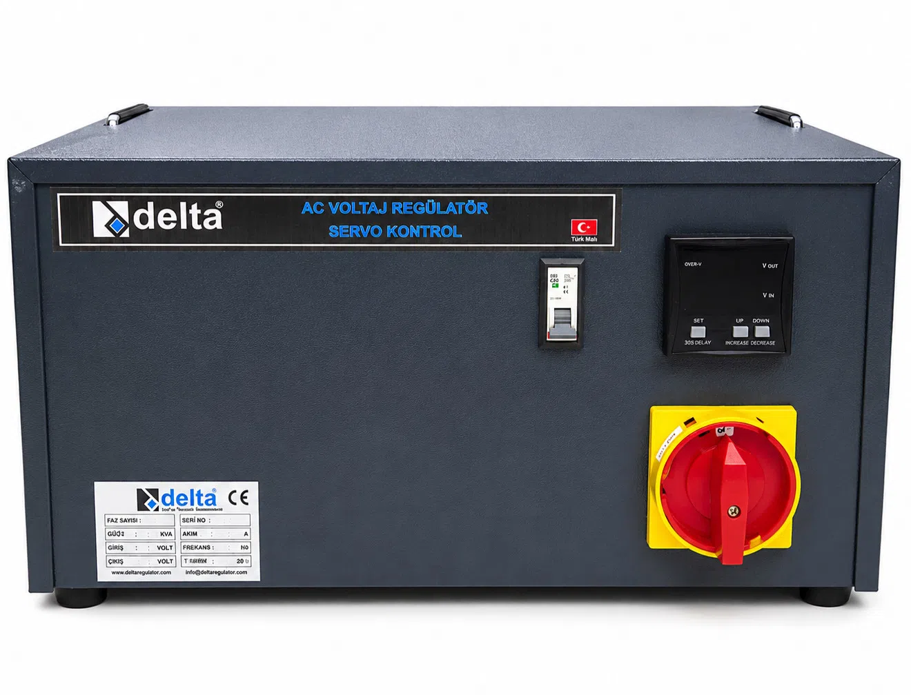 Delta 10 kVA Servo Gərginlik Stabilizatoru — şəkil 1