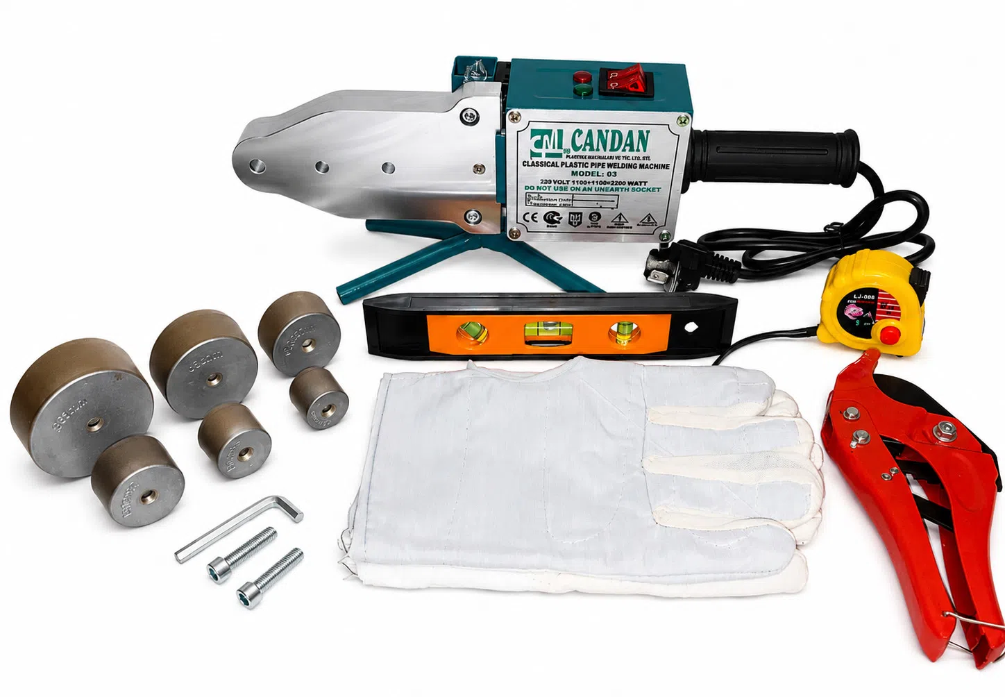 Candan Model 03 Plastik Boru Qaynaq Aparatı 2200W — şəkil 1
