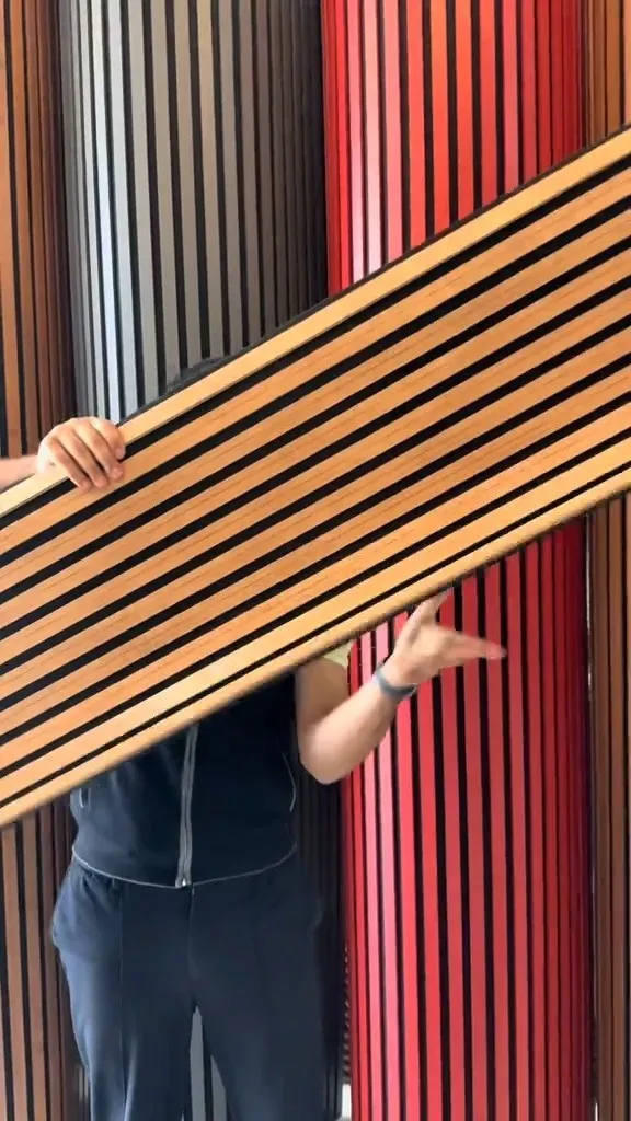 Acoustic MDF slat wall panels - Tenderyard