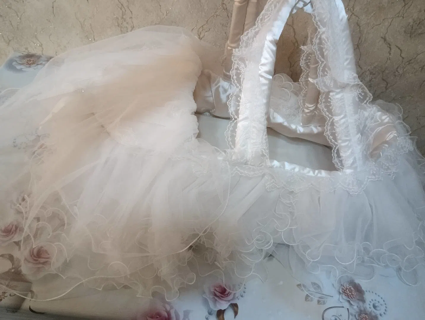Uniseks uşaq yataq dəsti, Ağ rəng — şəkil 2