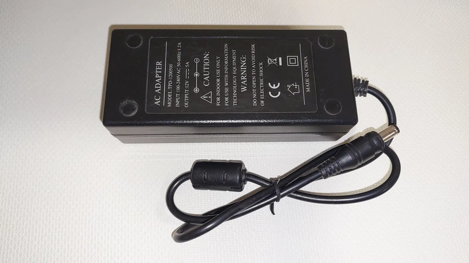 AC Adapter TPD-1200500 | 12V 5A 60W — şəkil 1