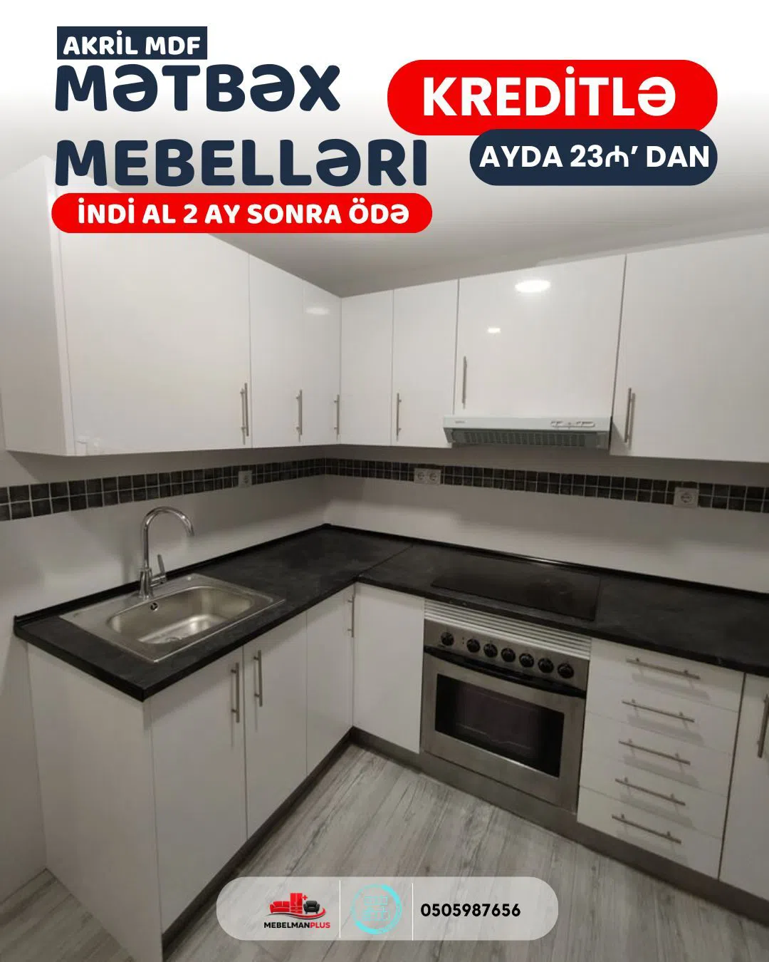 Mətbəx mebel dəsti Qarışıq rəng — şəkil 8
