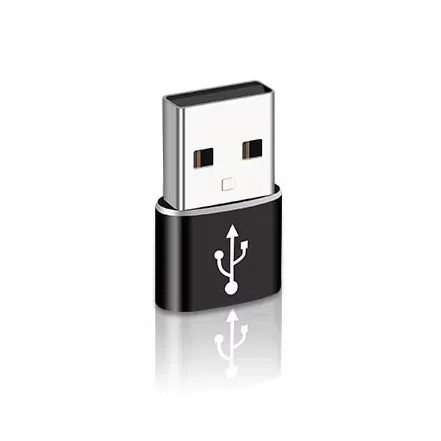 Адаптер USB-A to Type-C, черный — şəkil 2