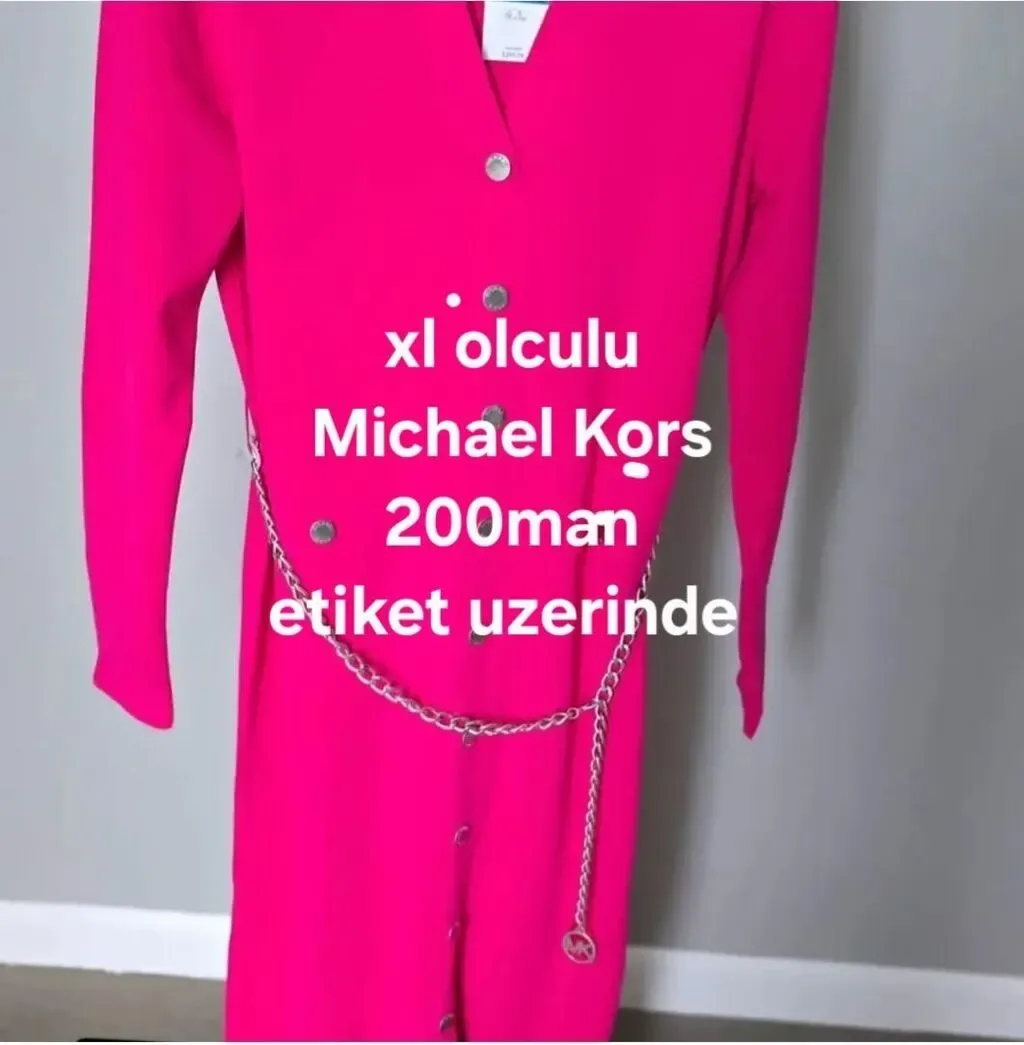 Michael Kors Parlaq Çəhrayı Qadın Geyimi — şəkil 1