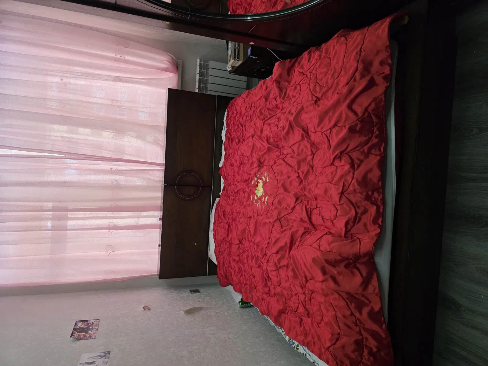 MDF material yataq otağı dəsti, Qəhvəyi rəng