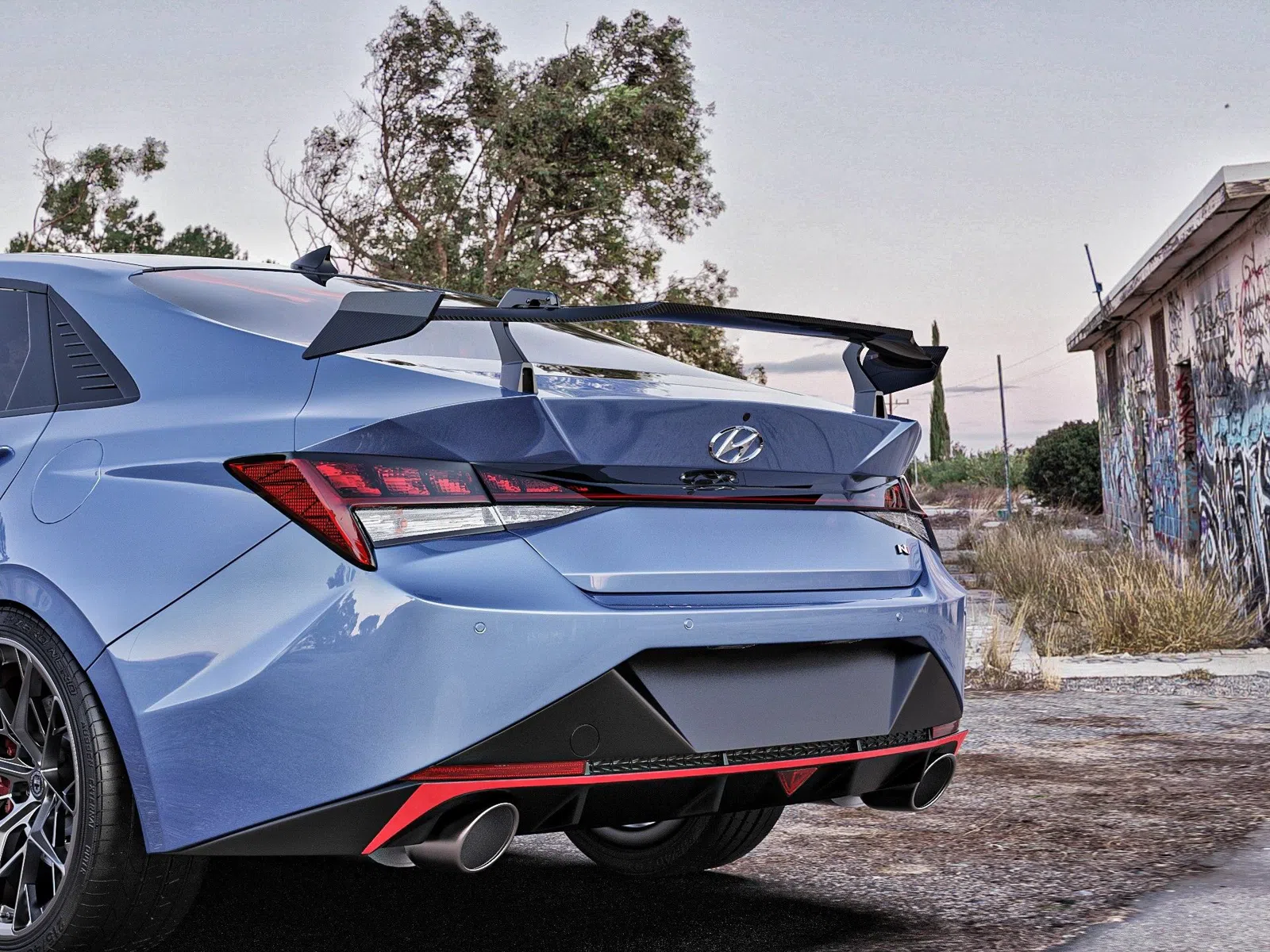 Elantra 2021 bumper + rear spoiler — şəkil 1