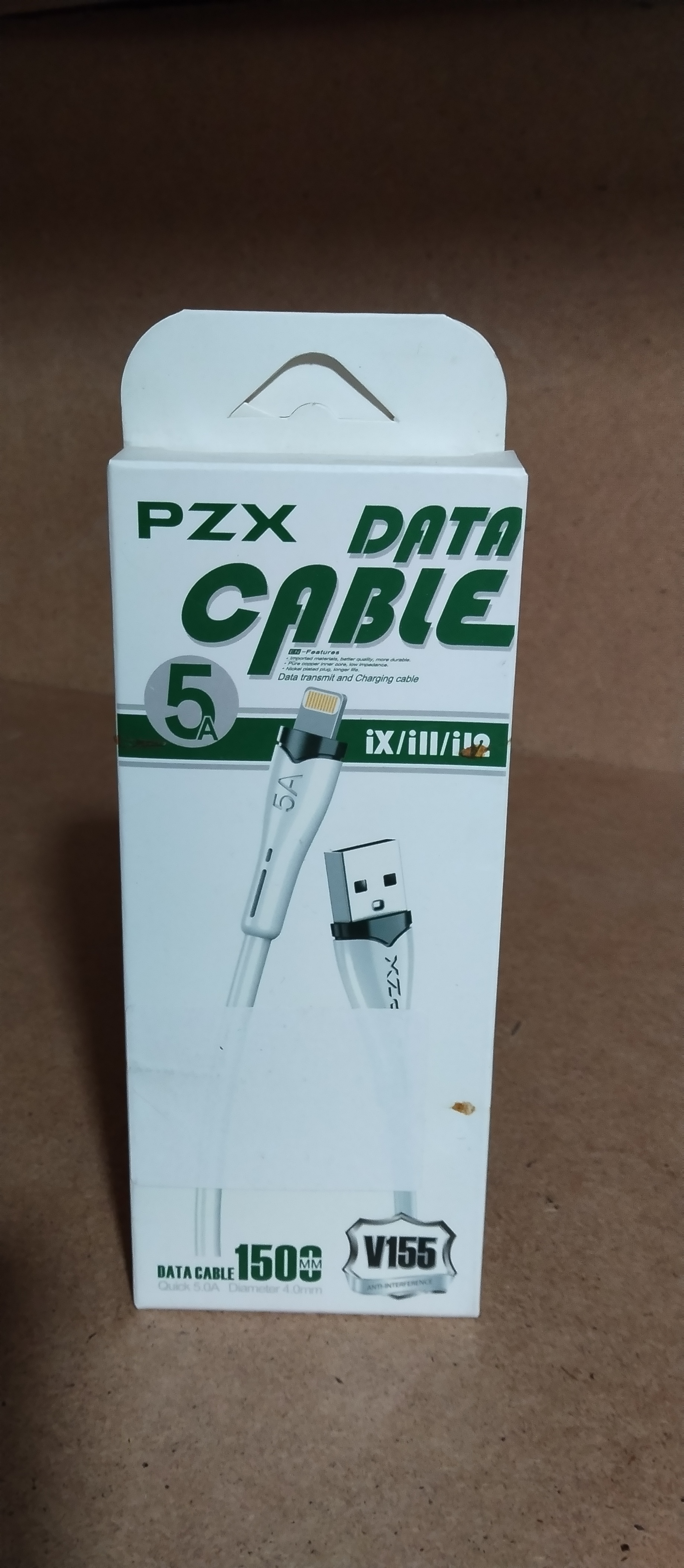 PZX V155 Data və Şarj Kabeli 5A 1.5m - Tenderyard
