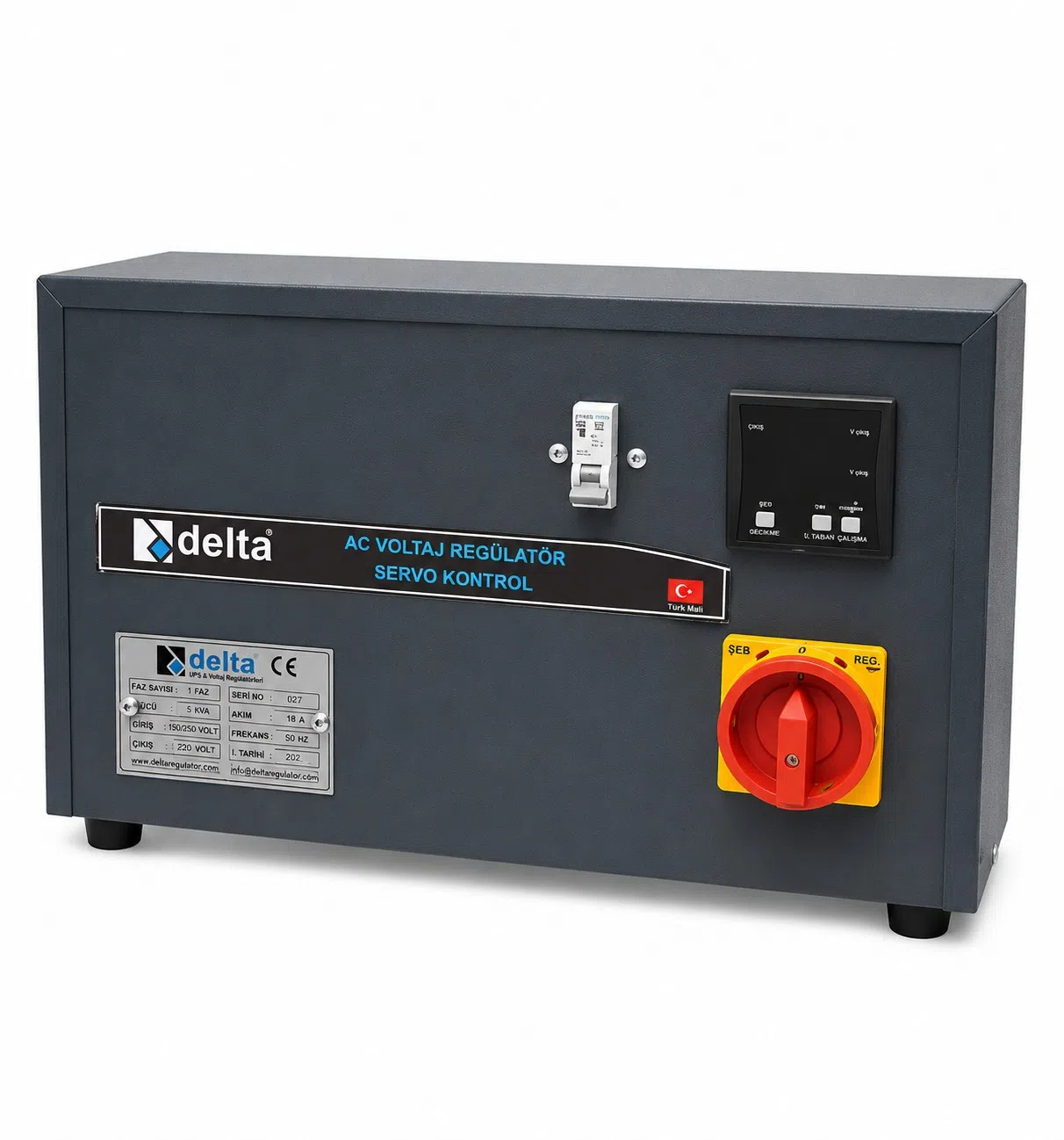 Delta 028 5 kVA Servo Gərginlik Stabilizatoru — şəkil 1