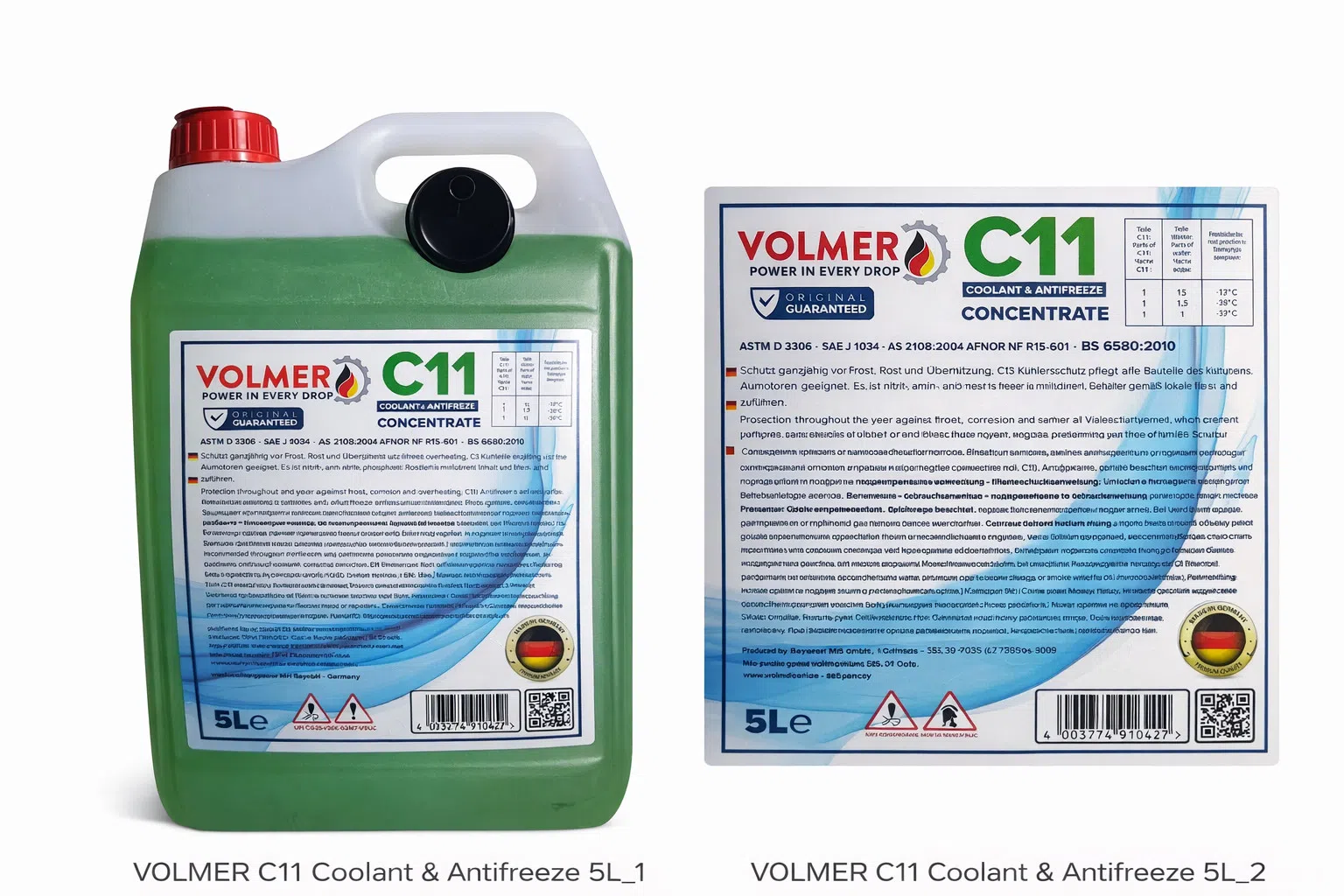 Volmer C11 Yaşıl Antifriz Konsentratı 5L — şəkil 1