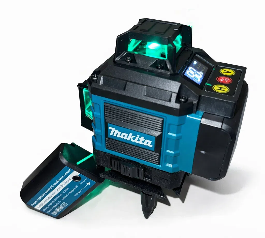 Makita 16 Şüalı Yaşıl Lazer Nivelir, 5000 mAh — şəkil 6